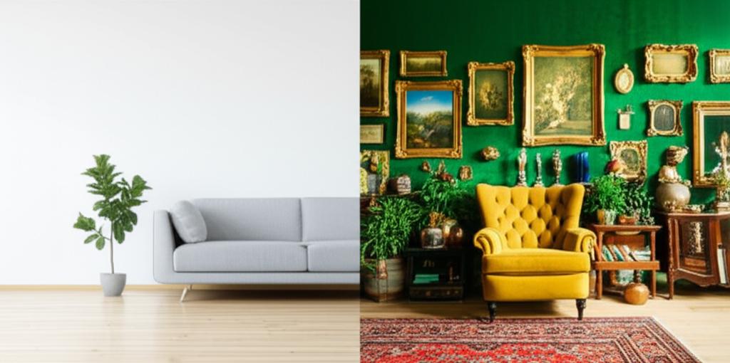 Minimalizm we wnętrzach czy maksymalizm w designie? Porównanie stylów aranżacji